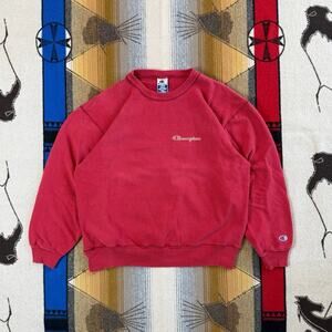 Vintage 90s Champion Crewneck Sweatshirt Size Large Embroidered Streetwear